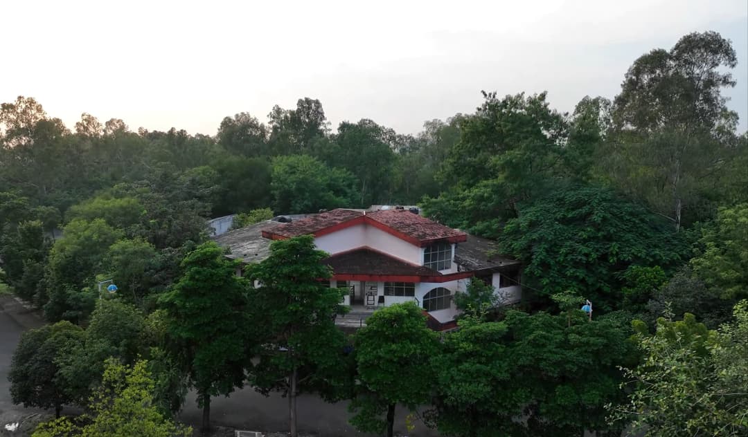 B Block aerial view
