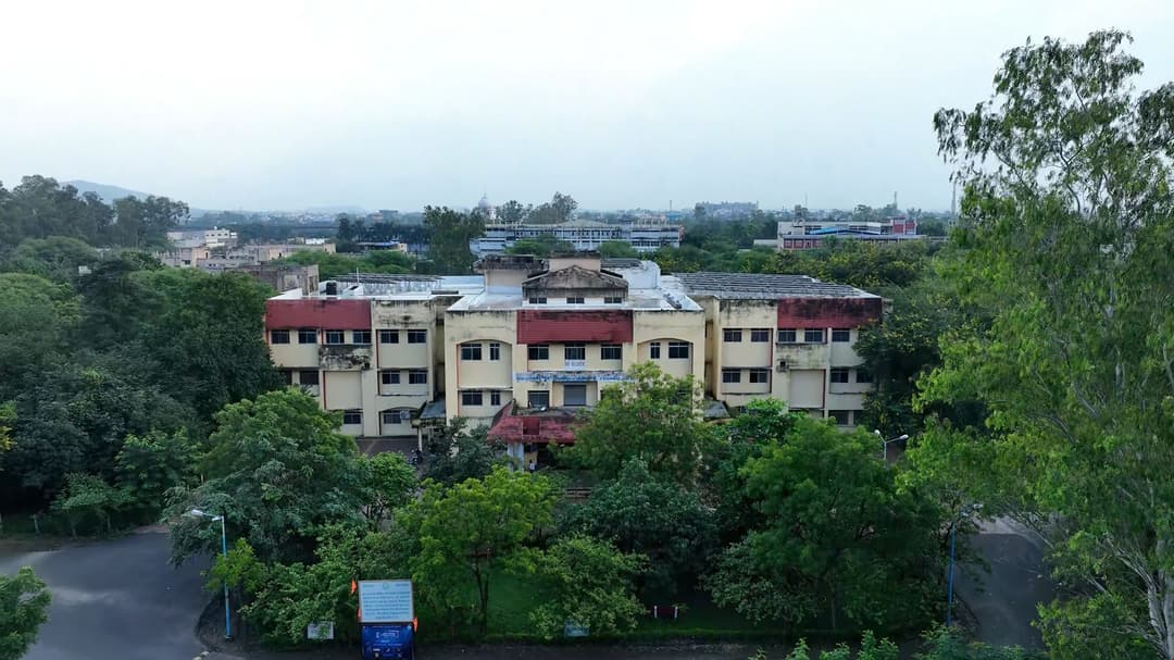 M Block aerial view